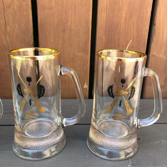 Vintage MCM Curling Beer  Steins - Picture 3 of 8